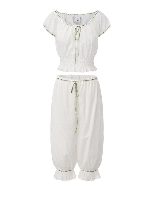 WHITE LAWN DANCE SET