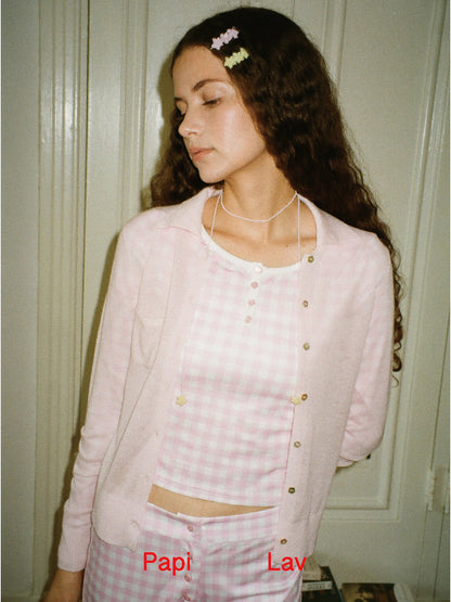 PINK ELSA KNIT SHIRT