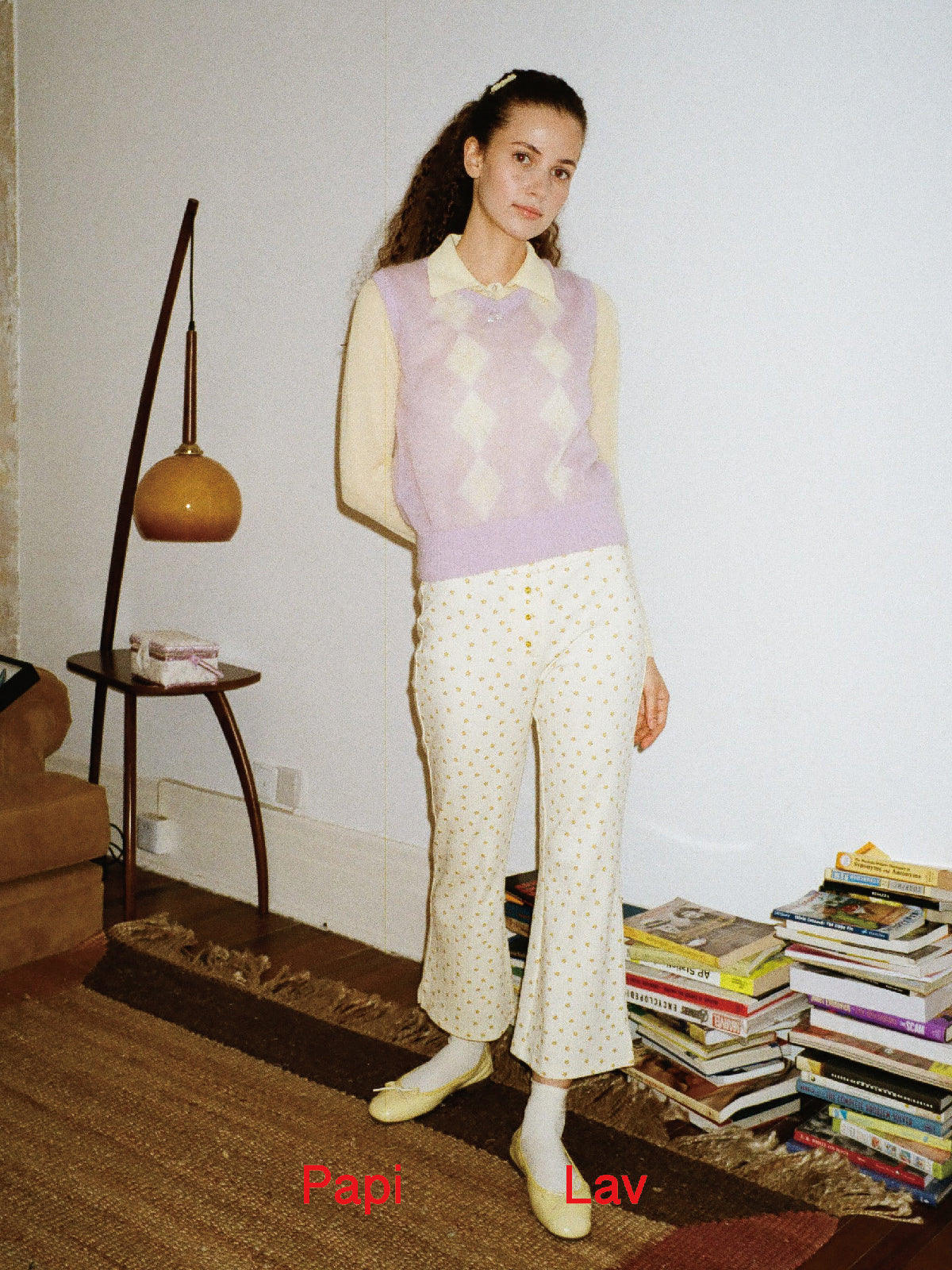 YELLOW STAR PRINT GABI PANTS