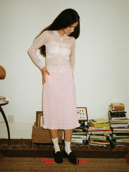 PINK ELSA KNIT SHIRT