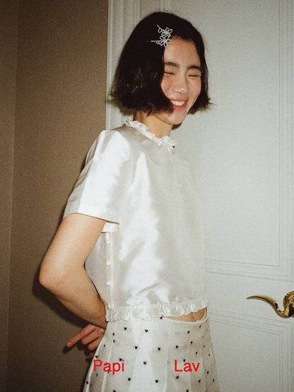 WHITE MARIE TOP