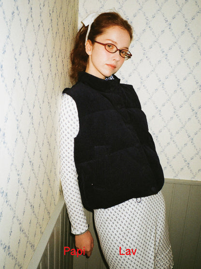 BLUE GRANDMA'S VEST