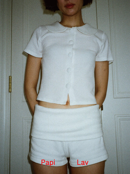 WHITE RIZZ SHIRT