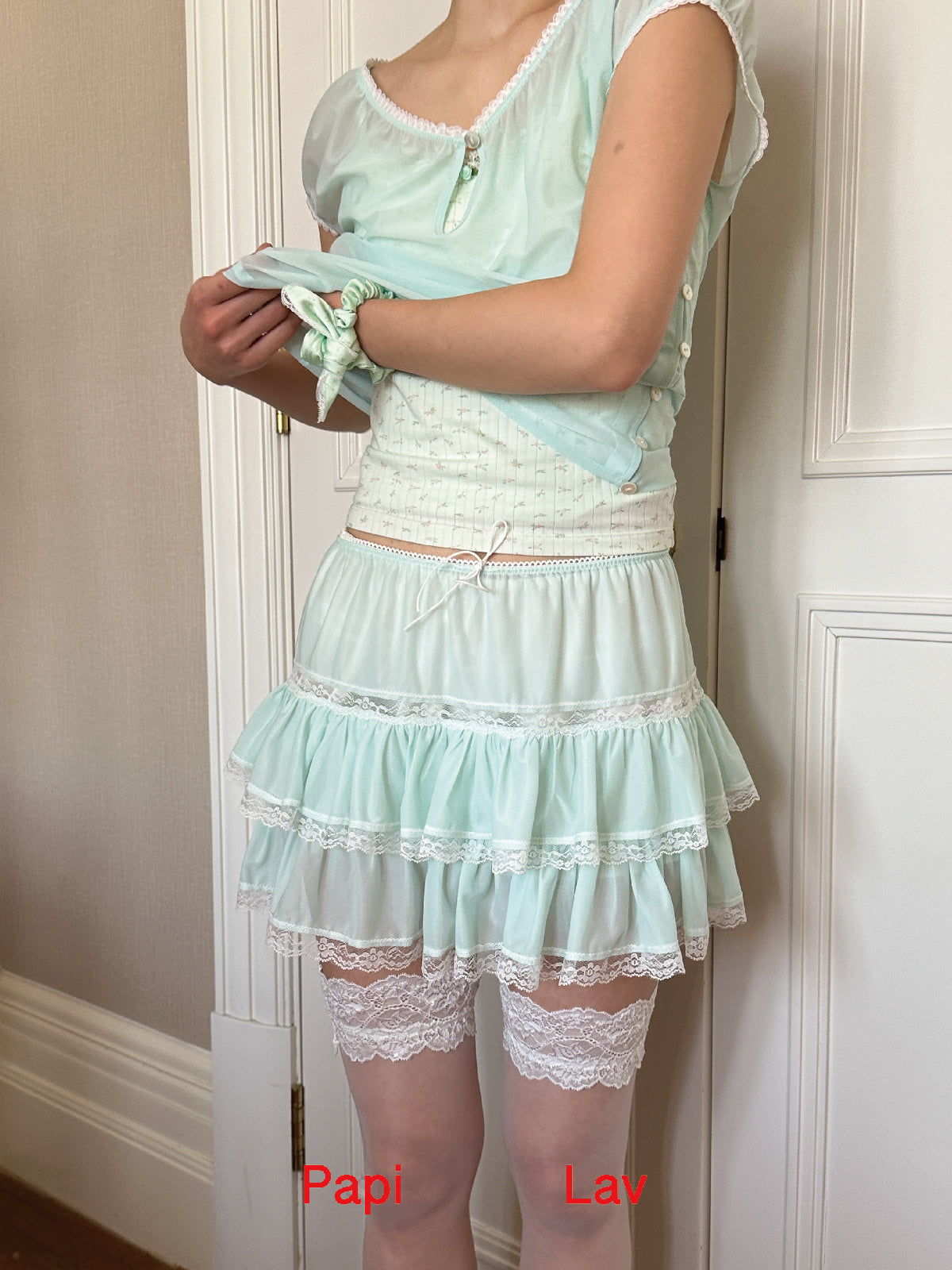 MINT GREEN CARRIE SKIRT
