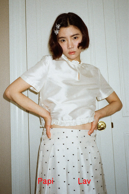 WHITE MARIE TOP