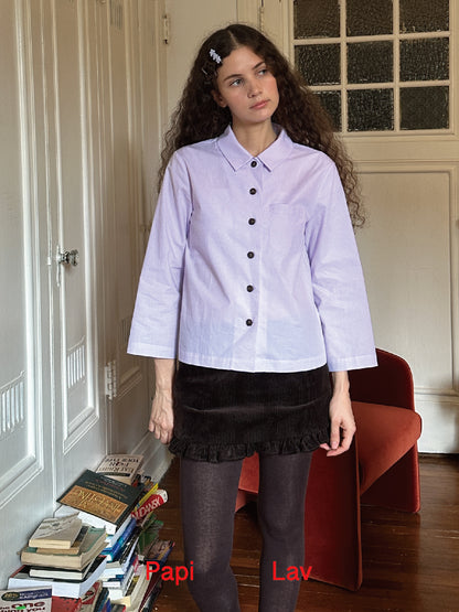 PURPLE GINGHAM MUDDLE HEAD SHIRT