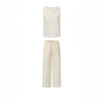 DAISY EMBROIDERY WIND CHIME PANTS SET